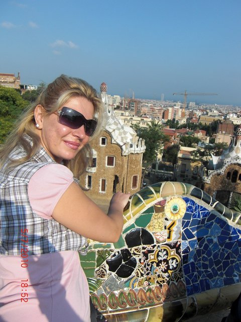 parc Guell langa museo  casa del Antonio Gaudi