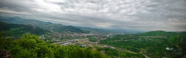 Panorama oraşului Târgu Ocna.