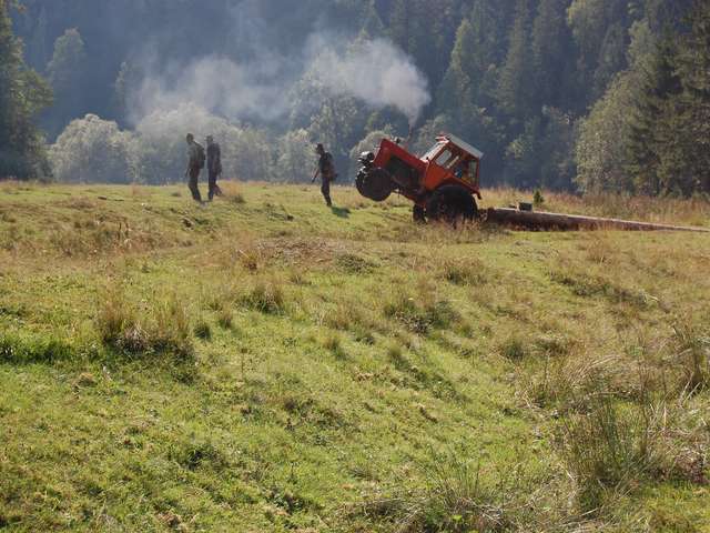 tractor in erectie