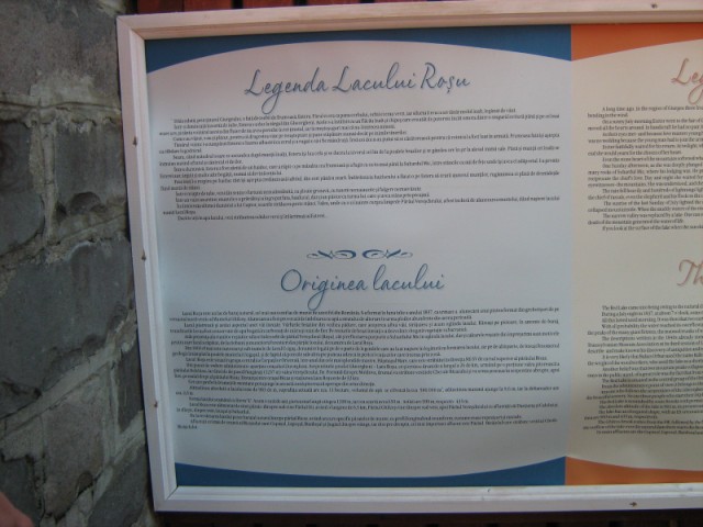Legenda lacului Rosu.