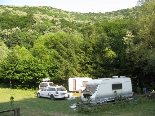 Locul unde am campat cu rulotele.