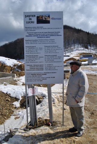La plecare Traian a tinut sa ne arate santierul viitoarei baze olimpice de ski din Rasnov de pe Valea Carbunari.
